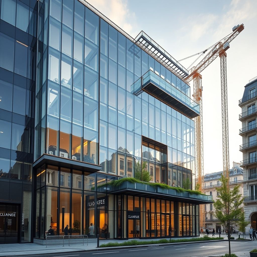 นวัตกรรมที่ใช้ในการก่อสร้าง Grande Maison Paris